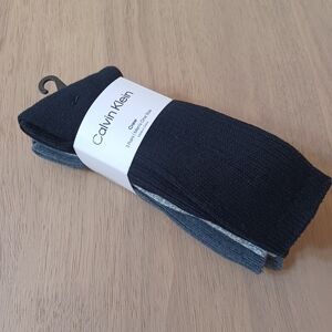 New Men's Calvin Klein 3 Pack Crew Socks